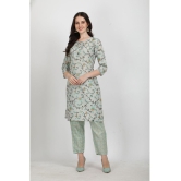 Berrylicious - Grey Straight Cotton Women's Stitched Salwar Suit ( Pack of 1 ) - None