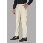 Charlie Carlos - Beige Cotton Blend Slim - Fit Mens Formal Pants ( Pack of 1 ) - None