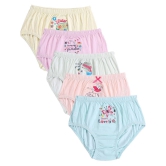 Pack of 5 Bodycare Kids 100% Cotton Girls Panties ( Multi ) - None