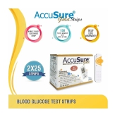 Accusure Gold GS-100 Blood Glucose Test Strips (2x25) 50 Test Strips