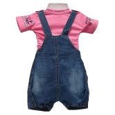 Balloons Multicolor Denim Rompers - 0-6 Months