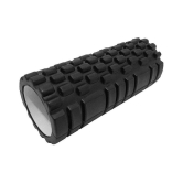 Yoga Foam Roller - Exercise and Massage Your Body, Now Comes with New Acupressure Technique-Black - M