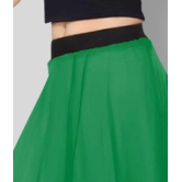 Sttoffa - Green Georgette Womens A-Line Skirt ( Pack of 1 ) - 44