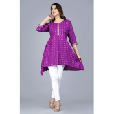 SIPET - Purple Rayon Womens Tunic ( Pack of 1 ) - None