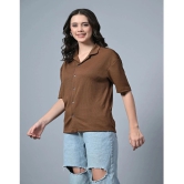 clafoutis Brown Lycra Regular Fit Womens T-Shirt ( Pack of 1 ) - None