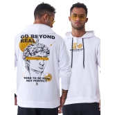 Go Beyond White Oversized Hoodie T-shirt-S / White