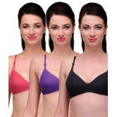 Softskin Cotton T-Shirt Bra - Multi Color - 40B