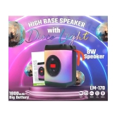 COREGENIX LM-170 8 W Bluetooth Speaker Bluetooth v5.0 with USB,SD card Slot,Aux Playback Time 8 hrs Assorted - Assorted