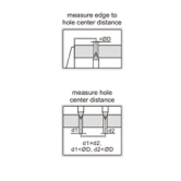 Insize Digital Centerline And Edge To Center Caliper - 1525-1525-300 (0-300MM)