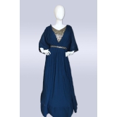 Aegean Blue Color Ladies Gown