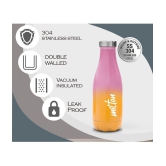 Milton Prudent 350 Thermosteel 24 Hours Hot and Cold Water Bottle, 360 ml, Pink Orange - Pink Orange