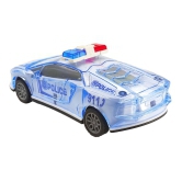 Humaira Plastic Friction Powered Lamborghini Police Car with 3D Lights and Music Siren Sound Toy