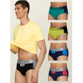 XYXX Pack of 5 Modal Mens Briefs ( Multicolor ) - None