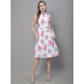 MINI & MING Floral Print Georgette Fit & Flare Dress