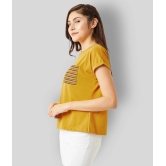 Miss Chase Cotton Yellow T-Shirts - XS