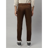 Rodamo  Men Brown Slim Fit Trousers