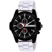 FORNAX - White Silicon Analog Men's Watch