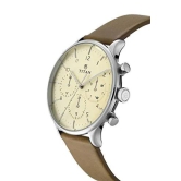 Titan Light Leathers Analog Beige Dial Men's Watch-90102SL02 / 90102SL02/NP90102SL02