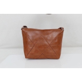 Leather Land - Tan PU Sling Bag - Tan