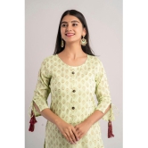 MAUKA - Green Rayon Women's Straight Kurti ( Pack of 1 ) - None