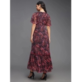 Miss Chase Chiffon Printed Full Length Womens Fit & Flare Dress - Multicolor ( Pack of 1 ) - None