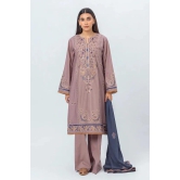 Beechtree Unstitched Shawl 23 - 3 PIECE - EMBROIDERED CAMBRIC SUIT WITH WOVEN SHAWL - GRACE GLORIA