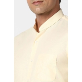 Men Beige Slim Fit Formal Full Sleeves Formal Shirt