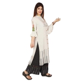 Monica Fashion Rayon Hand Work Casual Wear/Ethnic wear/Kurti Palazzo Set Calf Length Kurti Plazo Set for Women