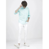 Ketch 100% Cotton Slim Fit Solids Full Sleeves Mens Casual Shirt - Teal ( Pack of 1 ) - None