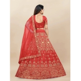 Apnisha Silk Lehenga Choli Set For Girls ( Pack of 1 , Red ) - None