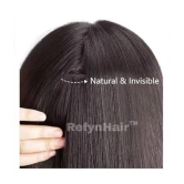 RefynHair - Clip In (3 Clip) Hair Extension | 18 Inch | 30 Gr | Medium Brown | Premium Remy 100% Human Hair - Natural Look & Feel | Long Lasting Value | Boosts Confidence | Clip On