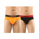 Solo - Multicolor Cotton Mens Briefs ( Pack of 2 ) - 85