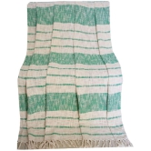 HUGS N RUGS - 3 Seater Cotton Throw ( Pack of 1 ) - Sea Green