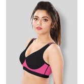 Dermawear Multi Color Poly Cotton Color Blocking Sports Bra - 36C