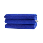 SOFTSPUN Microfiber Cloth - 3 pcs - 30x30 cms - 340 GSM Blue - Thick Lint & Streak-Free Multipurpose Cloths - Automotive Microfibre Towels for Car Bike Cleaning Polishing Washing & Detailing