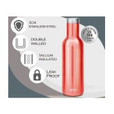 Milton Charm 800 Thermosteel 24 Hours Hot or Cold Water Bottle, 780 ml, Red - Red