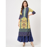 Pannkh - Yellow Rayon Womens Straight Kurti ( Pack of 1 ) - None