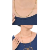 AanyaCentric Combo of 2 Gold Plated 22inches Long Fashion Chain - None