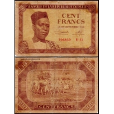 Mali 100 Francs Very Used & Damage Banknote