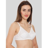 ILRASO - White Cotton Blend Non Padded Women's T-Shirt Bra ( Pack of 1 ) - None