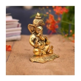 TINUMS Brass Lord Ganesha Idol ( 18 cm )