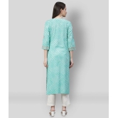 Divena - Green Cotton Womens Straight Kurti - 5XL