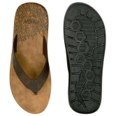 ASIAN Brown Mens Daily Slipper - None