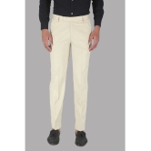 Charlie Carlos - Beige Cotton Blend Slim - Fit Mens Formal Pants ( Pack of 1 ) - None