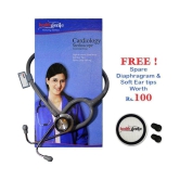 Healthgenie HG-301G  Doctors Dual Stainless Steel Stethoscope 65 cm Cardiology Grey