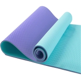 Premium Dual Colour Yoga Fitness Mat-Peach-Blue