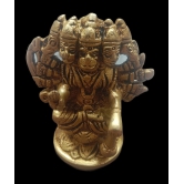 VRINDA METAL ART Brass Punchmukhi Hanuman Idol Idol