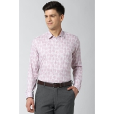 Men Pink Regular Fit Formal Full Sleeves Formal Shirt