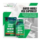 NourishVitals Safed Musli with Saponins > 20% Pure Herbs, 500 mg Safed Musli Extract, 60 Veg Capsules