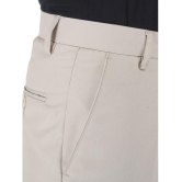 Playerz Poly Blend Slim -Fit Solid Beige Men's Trousers Single Pack - None